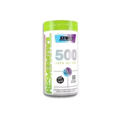 Resveratrol 500 Star Nutrition 60 Capsulas Antioxidante Sin sabor