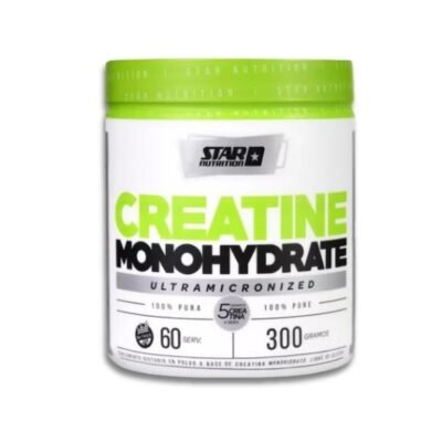 Suplemento En Polvo Star Nutrition Creatine Monohydrate En Pote De 300g Sin sabor