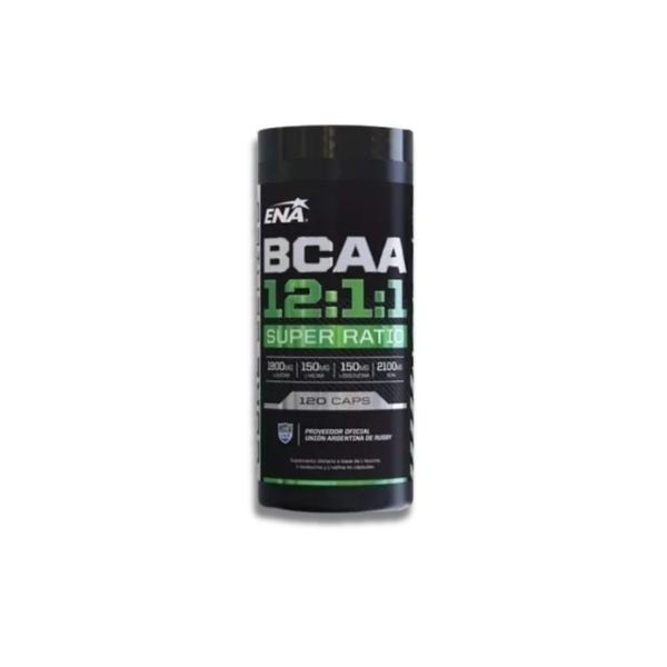 Bcaa 12:1:1 Ena 120 Caps - Aminoacidos Mayor Recuperacion Sabor Sin sabor
