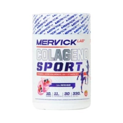 Mervick Colágeno Sport Hidrolizado Naranja - Frutos Rojos - Suplemento 330g