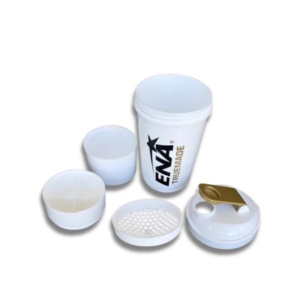 Shaker Plus Vaso Batidor P/proteina C/pastillero Ena Sport
