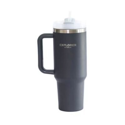 Vaso Térmico Quencher 1,18 Lts Explorer Apolo Acero Gris Osc